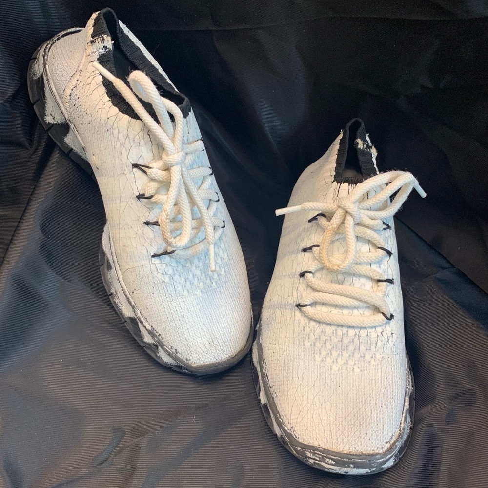 White painted Maison M Margiela Sneakers - Picture 7 of 16